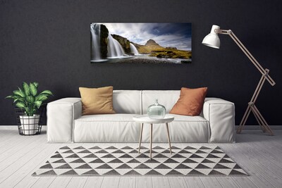 Obraz Canvas Wodospad Góry Krajobraz