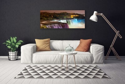 Obraz canvas Leśna Kaskada Wodna