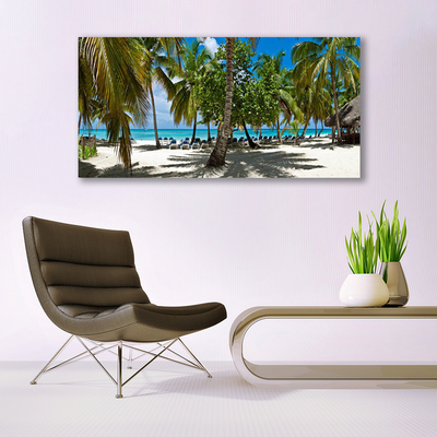 Obraz Canvas Plaża Palma Drzewa Krajobraz