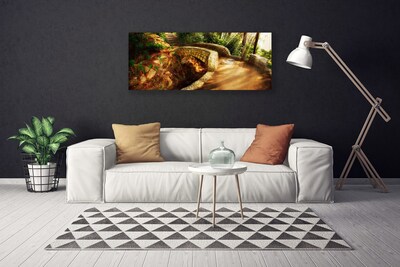 Obraz canvas Malowniczy Most wśród Drzew