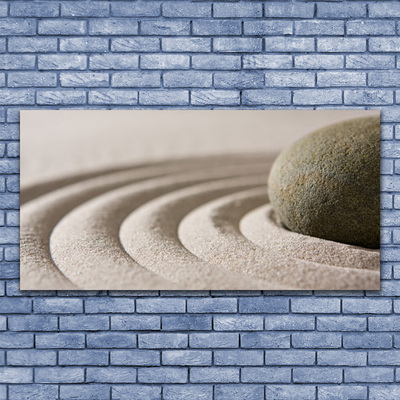 Obraz canvas Artystyczna Kompozycja z Piasku i Kamieni