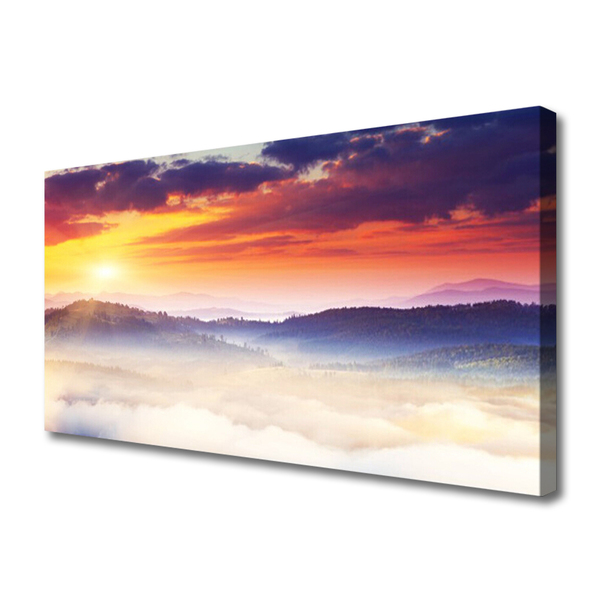 Obraz Canvas Góra Słońce Krajobraz