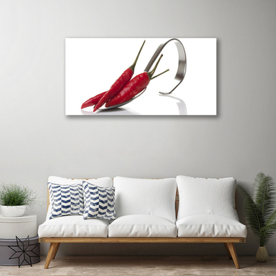 Obraz Canvas Chili Łyżka Kuchnia
