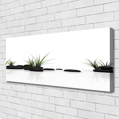 Obraz canvas Odbicie Traw w Lustrze Wody