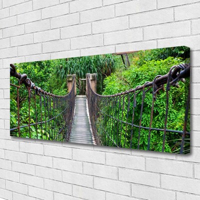 Obraz canvas Zabytkowy Most w Cieniu Drzew
