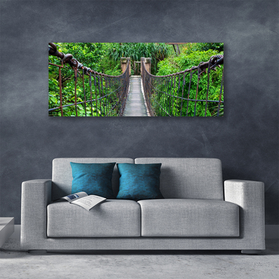 Obraz canvas Zabytkowy Most w Cieniu Drzew