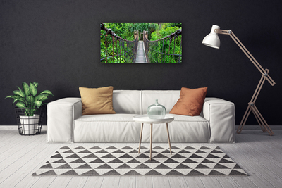 Obraz canvas Zabytkowy Most w Cieniu Drzew