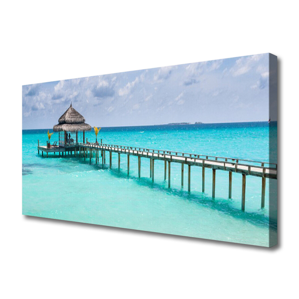 Duży obraz na płótnie Most nad Morskim Brzegiem