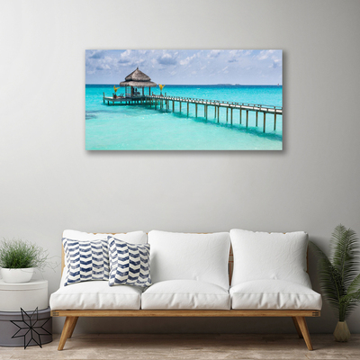 Duży obraz na płótnie Most nad Morskim Brzegiem