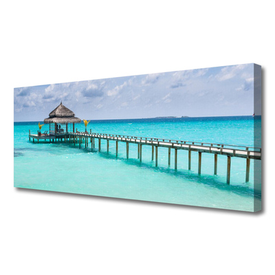 Duży obraz na płótnie Most nad Morskim Brzegiem