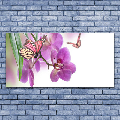 Obraz Canvas Motyle Kwiaty Przyroda