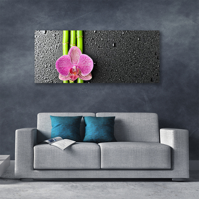 Obraz canvas na ścianę Orientalny Bambus i Kwiaty