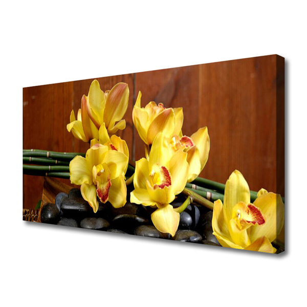 Obraz canvas na ścianę Fioletowa Orchidea w Detalu
