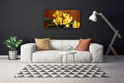 Obraz canvas na ścianę Fioletowa Orchidea w Detalu