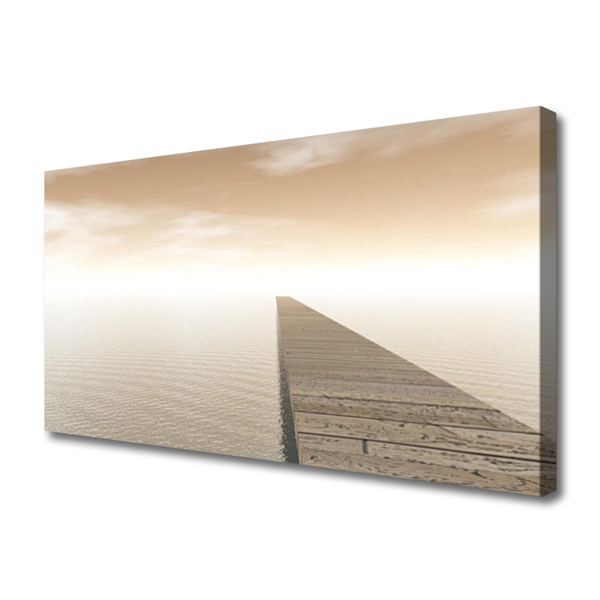 Obraz canvas Konstrukcja Molo o Poranku