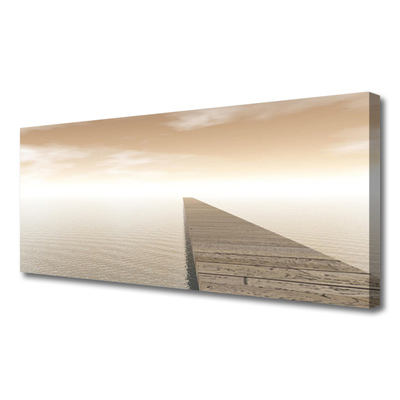 Obraz canvas Konstrukcja Molo o Poranku