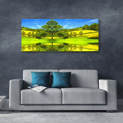 Zdjęcie na płótnie Samotne Drzewo na Polanie