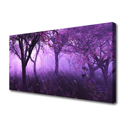 Obraz canvas Sylwetki Drzew o Zmierzchu