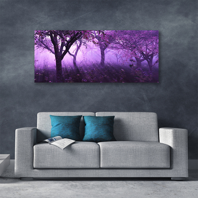 Obraz canvas Sylwetki Drzew o Zmierzchu