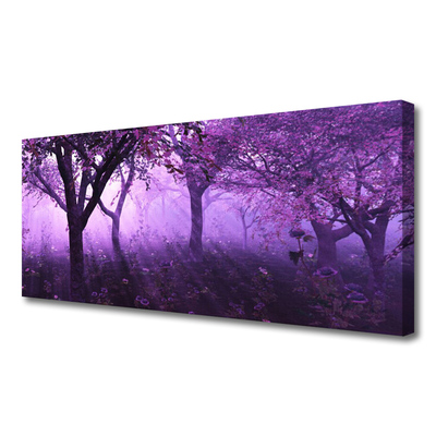 Obraz canvas Sylwetki Drzew o Zmierzchu