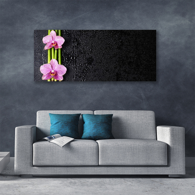 Obraz drukowany na płótnie Harmonijny Duet: Bambus i Lotos