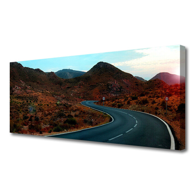 Obraz Canvas Droga Góry Pustynia