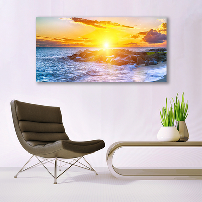 Obraz Canvas Zachód Słońca Morze Wybrzeże