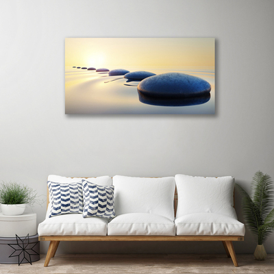 Zdjęcie na płótnie Harmonia Zen: Kamienie i Woda