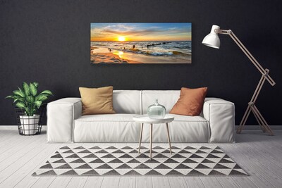Obraz Canvas Morze Zachód Słońca Plaża