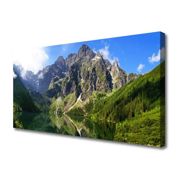 Obraz canvas Majestat Tatr: Morskie Oko