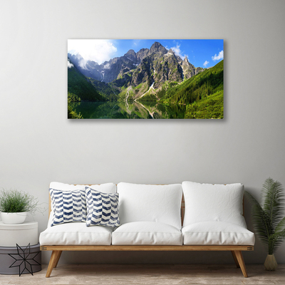 Obraz Canvas Tatry Góry Morskie Oko Las
