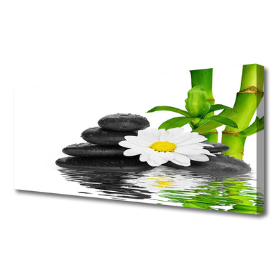 Obraz canvas Harmonijna Kompozycja Zen z Bambusem