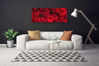 Obraz Canvas Czerwone Róże Kwiaty Natura