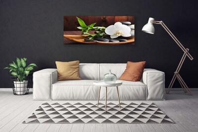 Obraz canvas Harmonijny Duet: Bambus i Storczyk