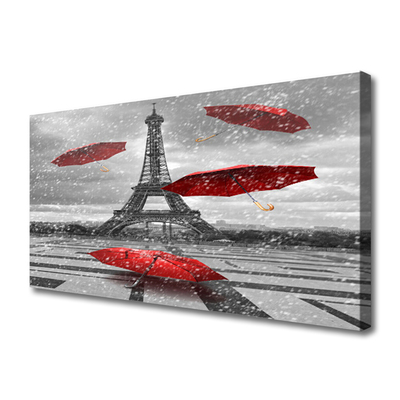 Obraz Canvas Wieża Eiffla Paryż Parasolka