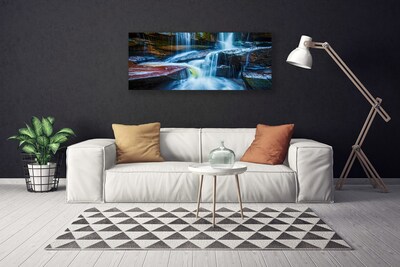 Obraz canvas Odbicie Liści w Cichej Tonii