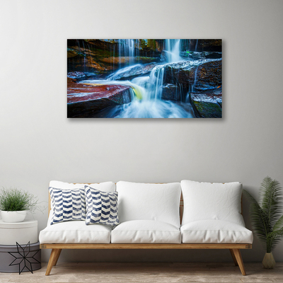 Obraz Canvas Skały Wodospad Rzeka Natura