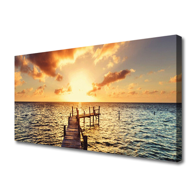 Obraz canvas Liście w Kolorach Zachodzącego Słońca