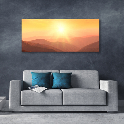 Obraz Canvas Słońce Góry Krajobraz
