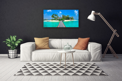 Obraz Canvas Tropikalna Plaża Palmy