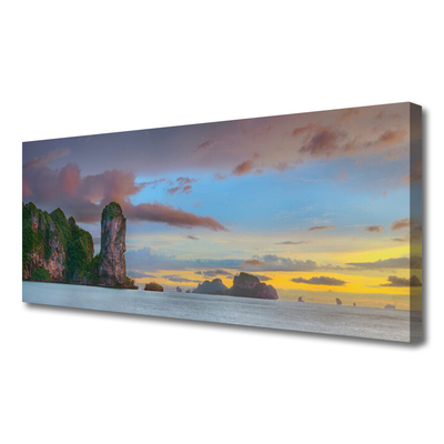 Obraz canvas na ścianę Szczyty Gór nad Zatoką