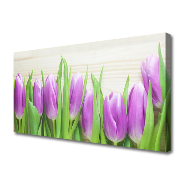 Obraz canvas na ścianę Elegancja Czerwonych Tulipanów