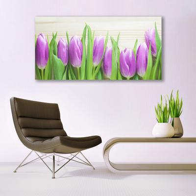 Obraz canvas na ścianę Elegancja Czerwonych Tulipanów