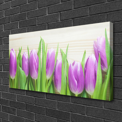 Obraz canvas na ścianę Elegancja Czerwonych Tulipanów