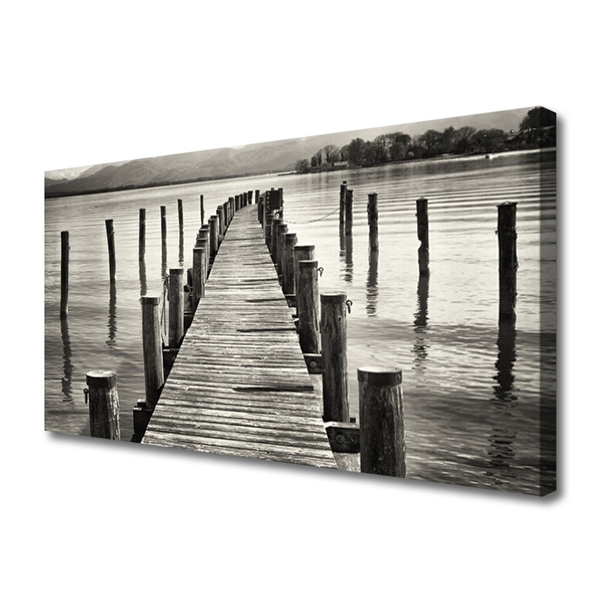 Fotoobraz na płótnie Konstrukcja Mostu nad Morzem