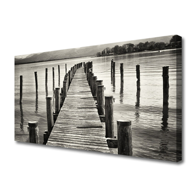 Fotoobraz na płótnie Konstrukcja Mostu nad Morzem