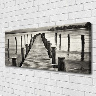 Fotoobraz na płótnie Konstrukcja Mostu nad Morzem