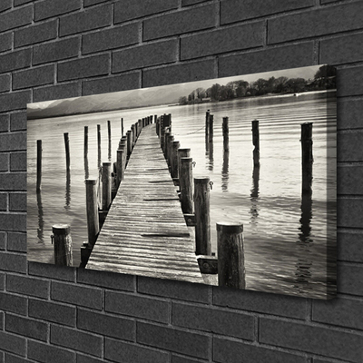 Fotoobraz na płótnie Konstrukcja Mostu nad Morzem