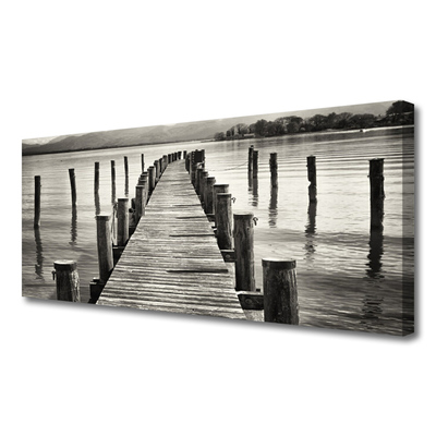 Fotoobraz na płótnie Konstrukcja Mostu nad Morzem