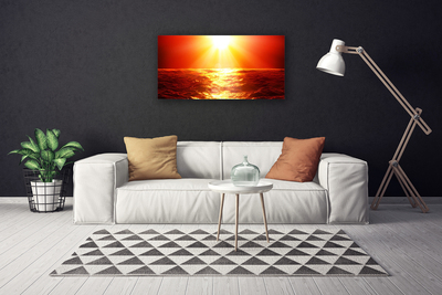 Obraz Canvas Zachód Słońca Morze Fala